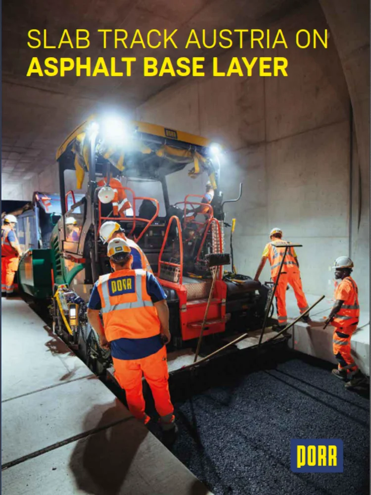 Slab Track on asphalt base layer